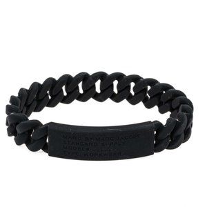 Marc by Marc Jacobs Black Rubber Standard Supply Bracelet